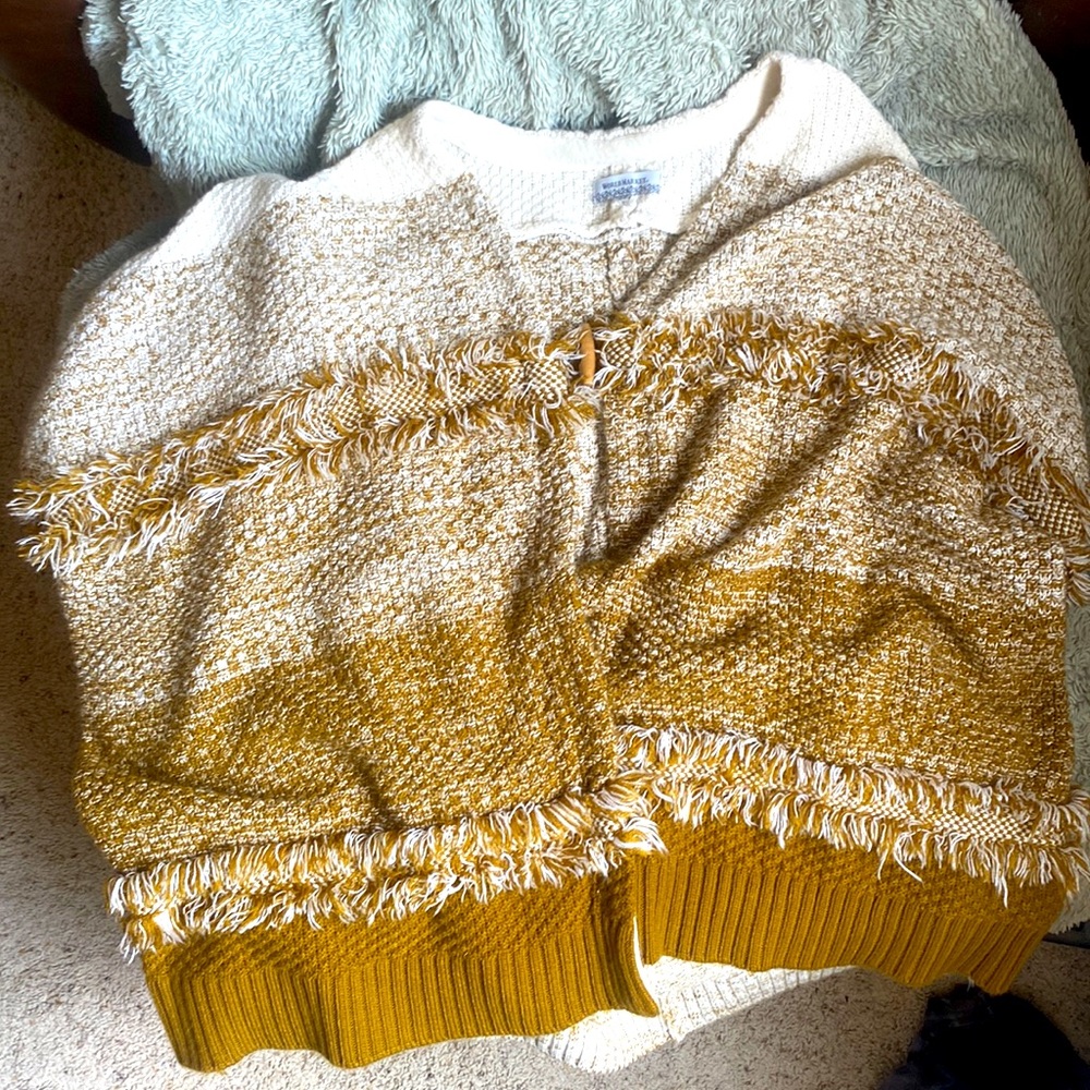 Oversized Sweater Poncho